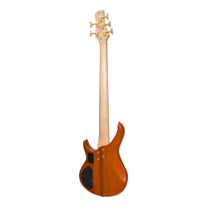 JD-2105-OVMAH-J&D Luthiers '21 Series' 5-String Contemporary Active Electric Bass Guitar (Natural Satin)-Living Music