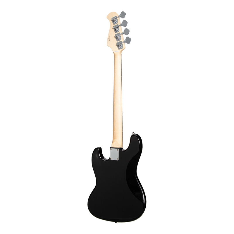 -J&D Luthiers 4-String JB-Style Electric Bass Guitar (Black)-Living Music