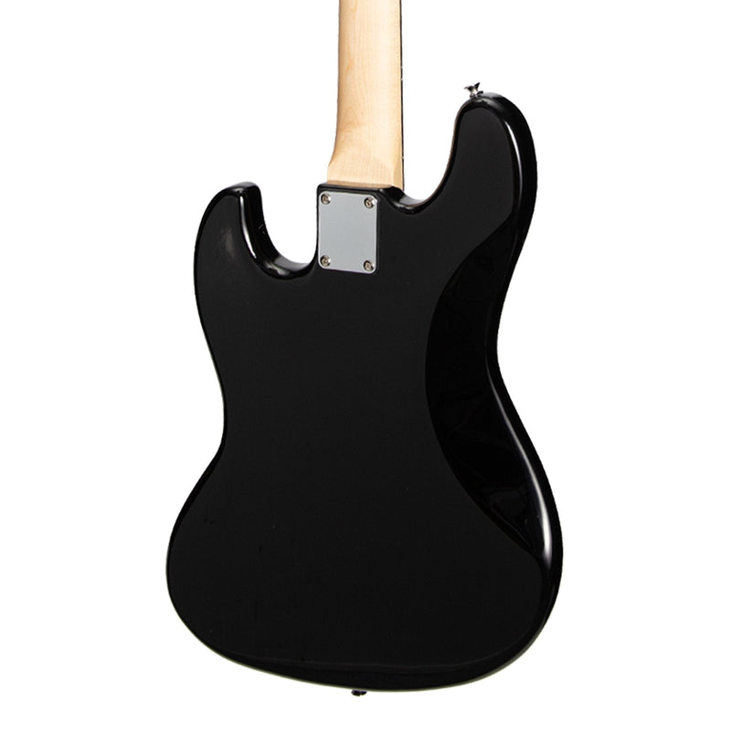 -J&D Luthiers 4-String JB-Style Electric Bass Guitar (Black)-Living Music