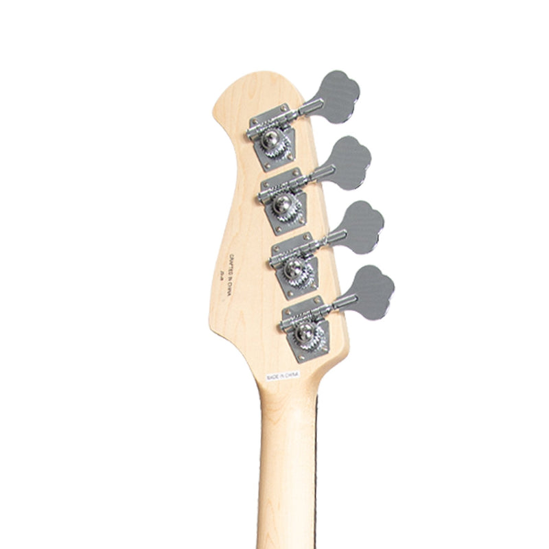 -J&D Luthiers 4-String JB-Style Electric Bass Guitar (Black)-Living Music