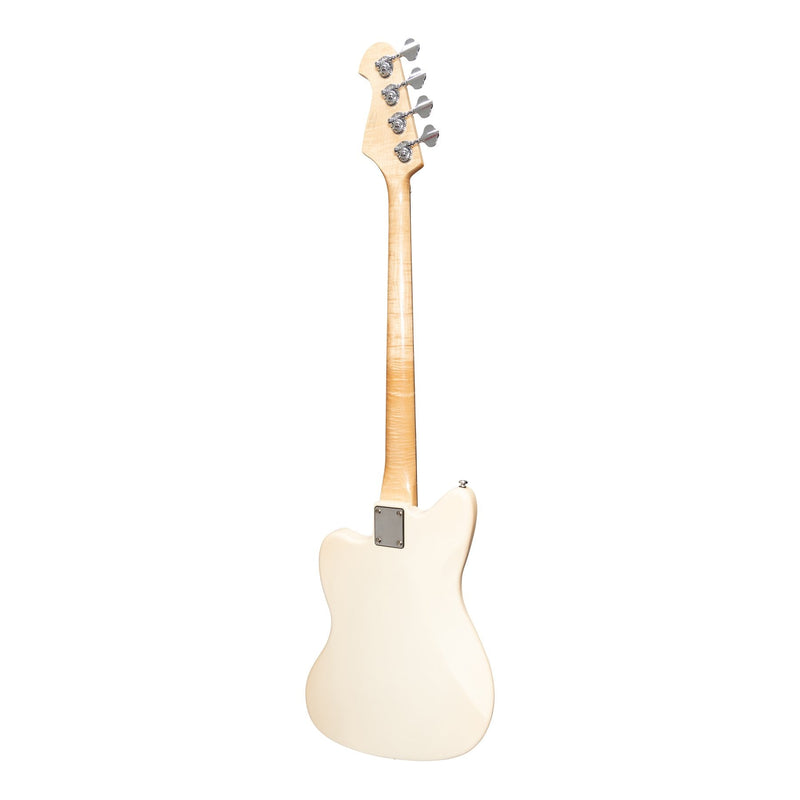 -J&D Luthiers 4-String JM-Style Electric Bass Guitar (Cream)-Living Music