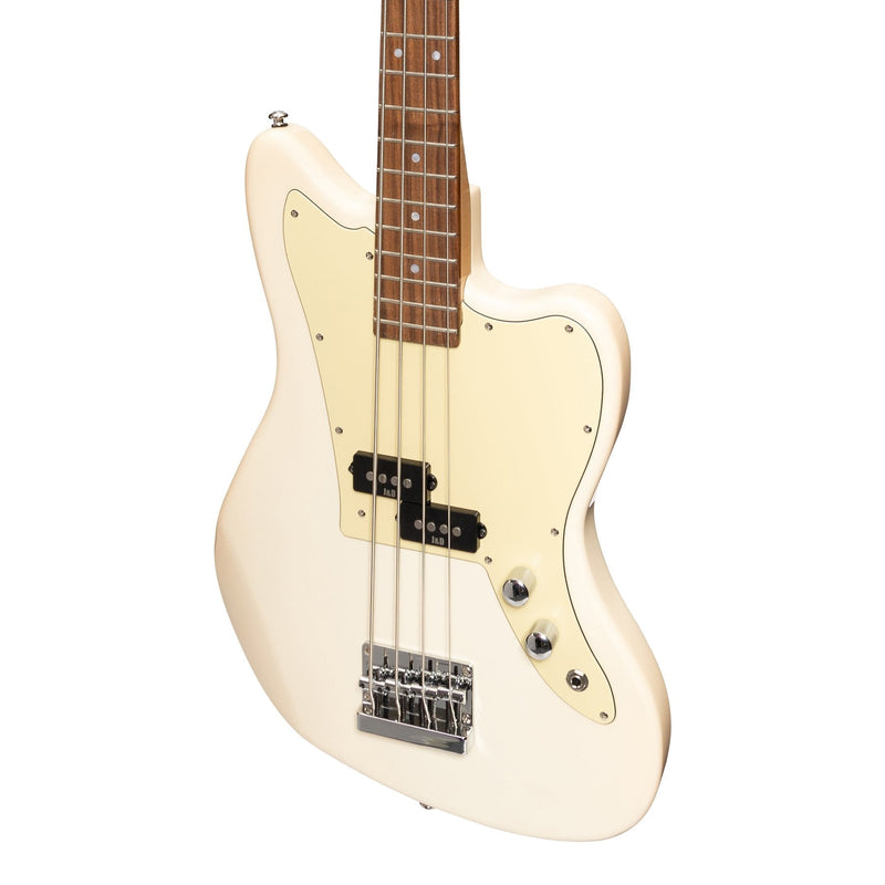 -J&D Luthiers 4-String JM-Style Electric Bass Guitar (Cream)-Living Music