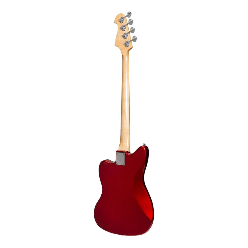 JD-JMB-CRMSN-J&D Luthiers 4-String JM-Style Electric Bass Guitar (Crimson)-Living Music