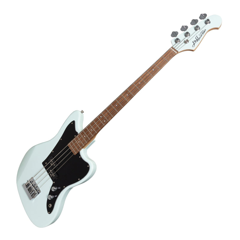 JD-JMB-LBLU-J&D Luthiers 4-String JM-Style Electric Bass Guitar (Light Blue)-Living Music