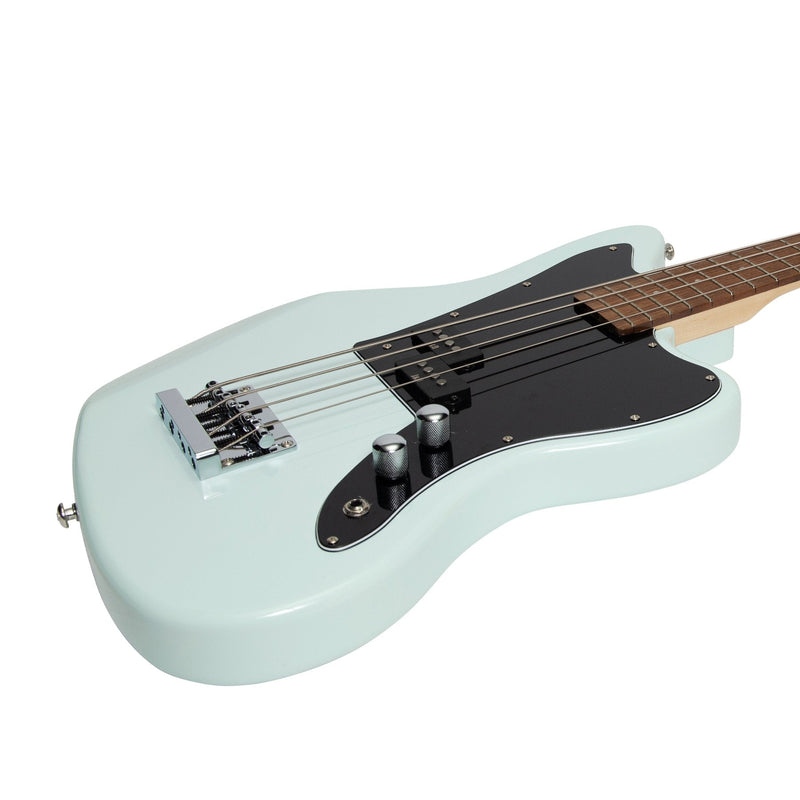 -J&D Luthiers 4-String JM-Style Electric Bass Guitar (Light Blue)-Living Music