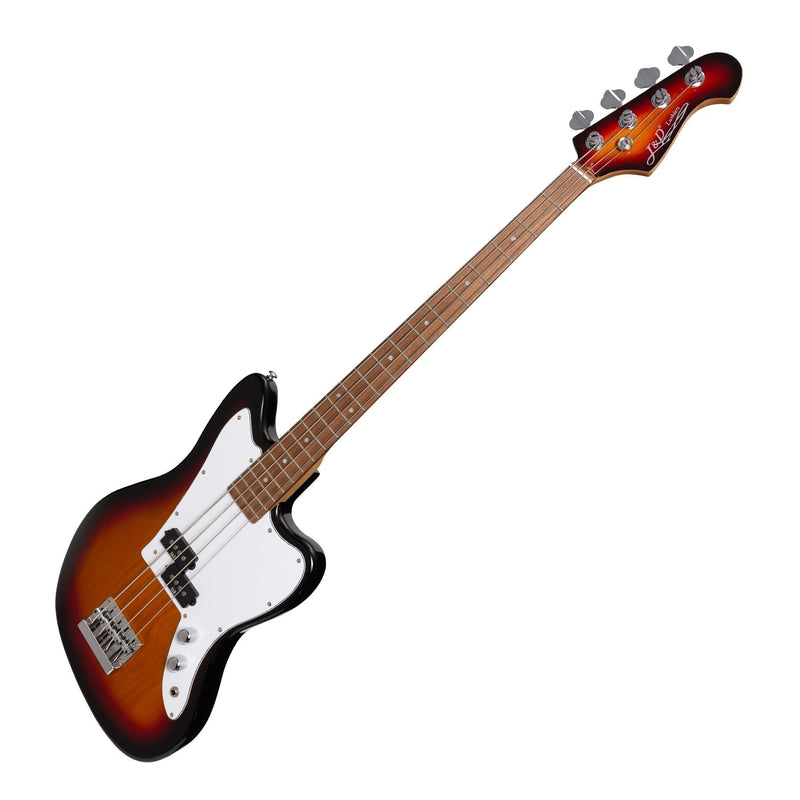-J&D Luthiers 4-String JM-Style Electric Bass Guitar (Tobacco Sunburst)-Living Music