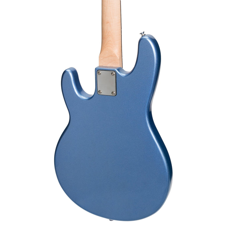 -J&D Luthiers 4-String MM-Style Electric Bass Guitar (Metallic Blue)-Living Music
