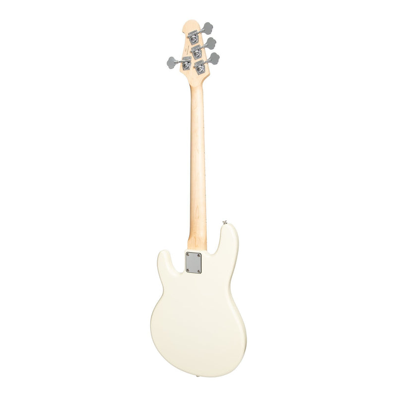 JD-EM3-VWH-J&D Luthiers 4-String MM-Style Electric Bass Guitar (Vintage White)-Living Music