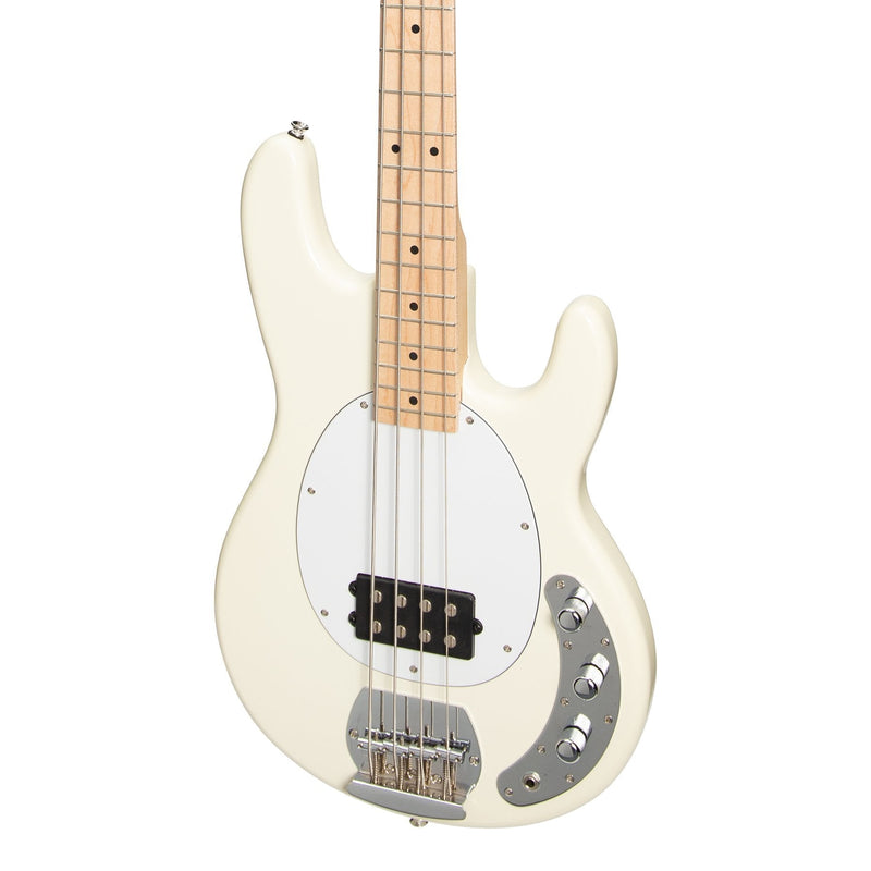 JD-EM3-VWH-J&D Luthiers 4-String MM-Style Electric Bass Guitar (Vintage White)-Living Music