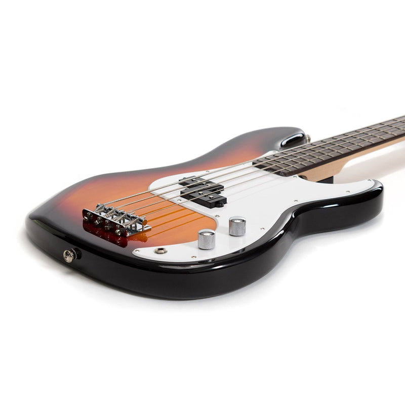 -J&D Luthiers 4-String PB-Style Electric Bass Guitar (Tobacco Sunburst)-Living Music