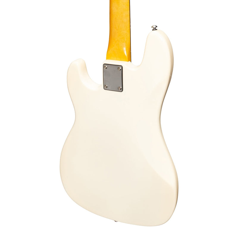 -J&D Luthiers 4-String PB-Style Fretless Electric Bass Guitar (Cream)-Living Music