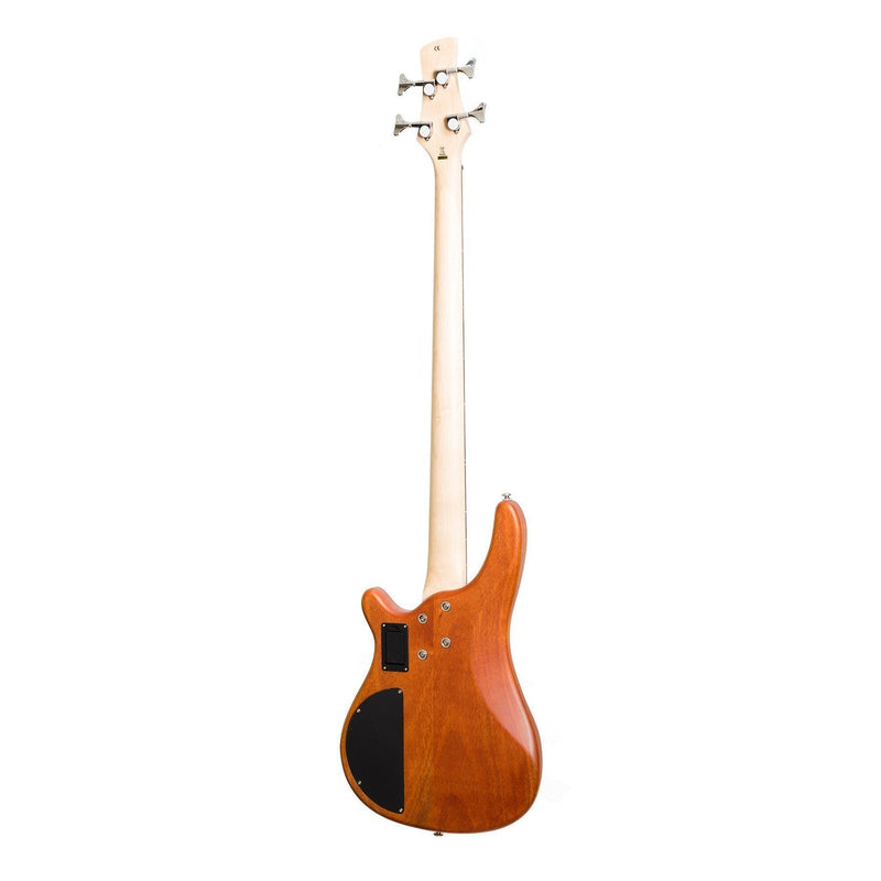 -J&D Luthiers 4-String T-Style Contemporary Active Electric Bass Guitar (Natural Satin)-Living Music