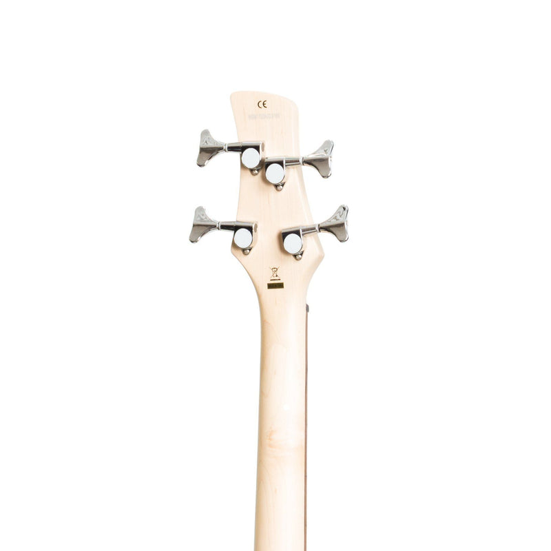 -J&D Luthiers 4-String T-Style Contemporary Active Left Handed Electric Bass Guitar (Natural Satin)-Living Music