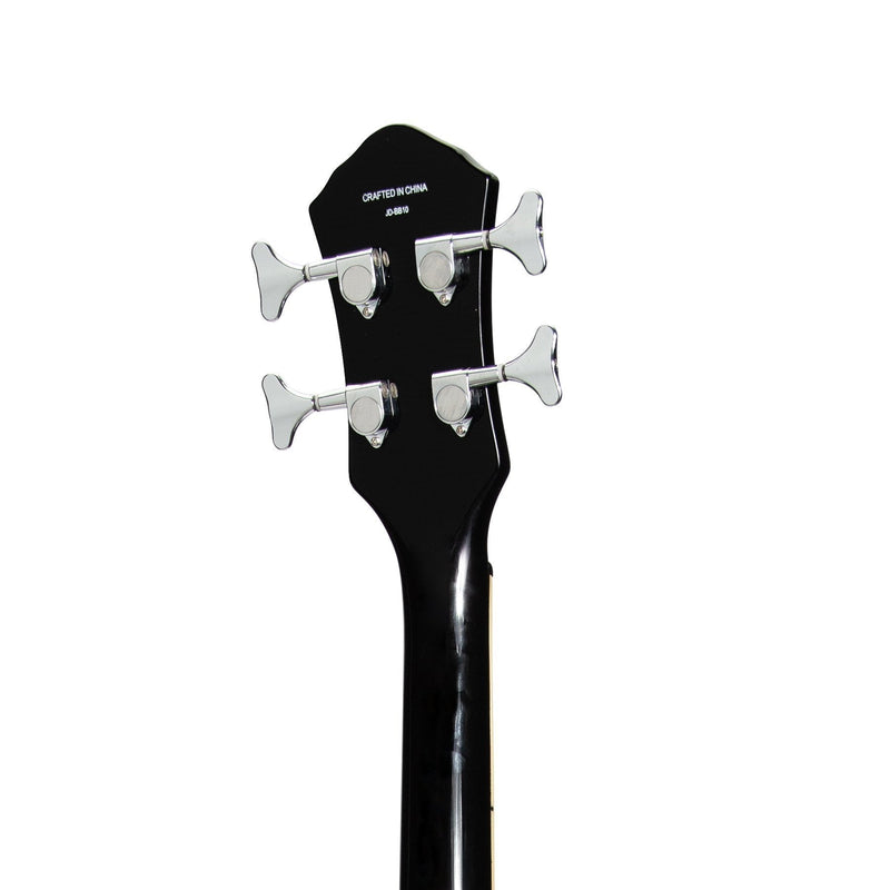 -J&D Luthiers 4-String Violin-Style Electric Bass Guitar (Tobacco Sunburst)-Living Music