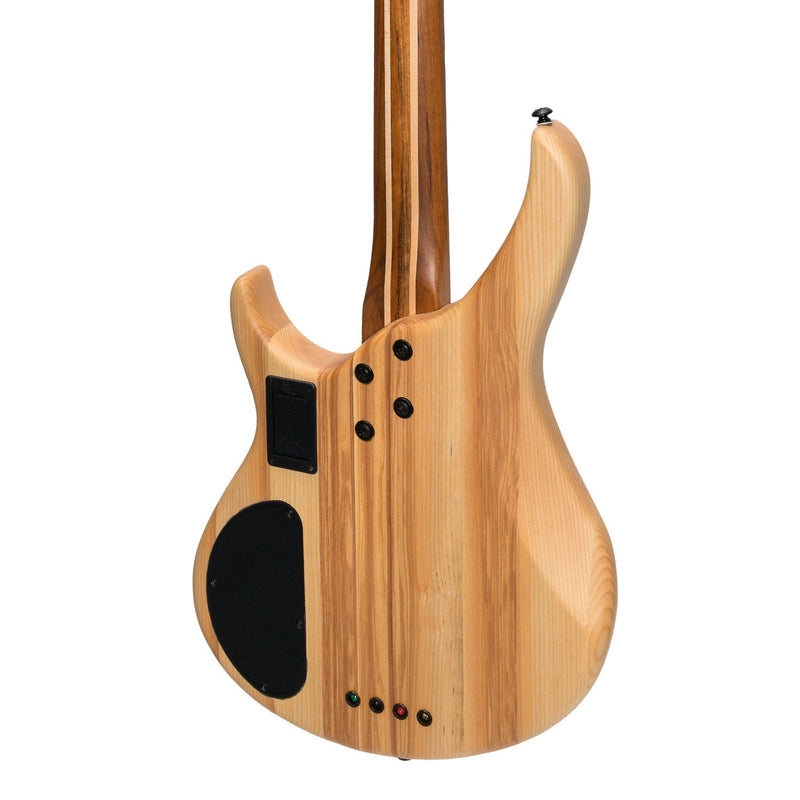 -J&D Luthiers '48 Series' 4-String Contemporary Active Electric Bass Guitar (Natural Satin)-Living Music