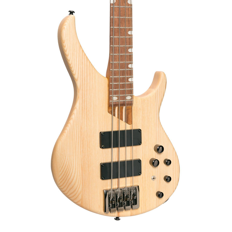 -J&D Luthiers '48 Series' 4-String Contemporary Active Electric Bass Guitar (Natural Satin)-Living Music