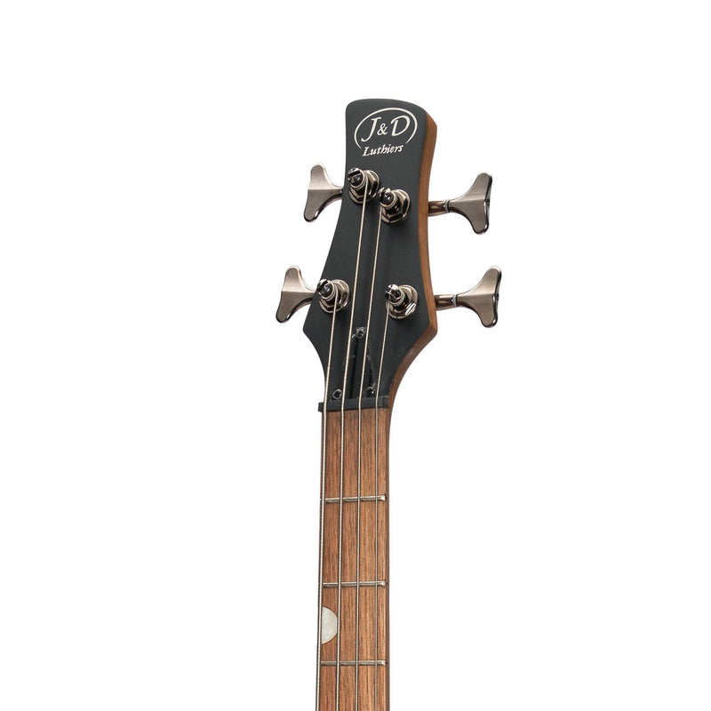 -J&D Luthiers '48 Series' 4-String Contemporary Active Electric Bass Guitar (Natural Satin)-Living Music