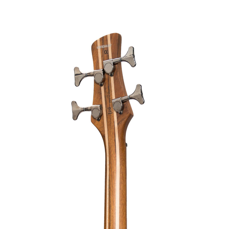 -J&D Luthiers '48 Series' 4-String Contemporary Active Electric Bass Guitar (Natural Satin)-Living Music
