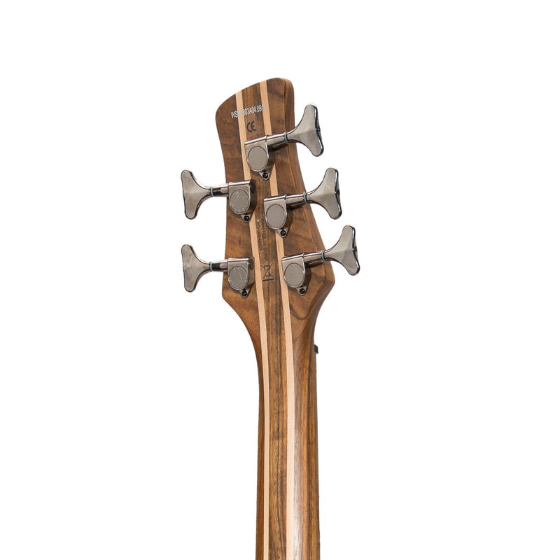 JD-4805-ASH-J&D Luthiers '48 Series' 5-String Contemporary Active Electric Bass Guitar (Natural Satin)-Living Music