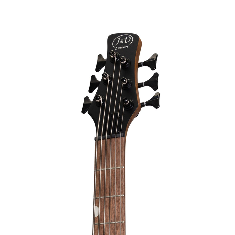 JD-4806-ASH-J&D Luthiers '48 Series' 6-String Contemporary Active Electric Bass Guitar (Natural Satin)-Living Music