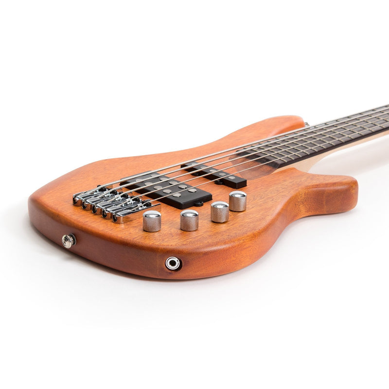 JD-RM5-NST-J&D Luthiers 5-String T-Style Contemporary Active Electric Bass Guitar (Natural Satin)-Living Music