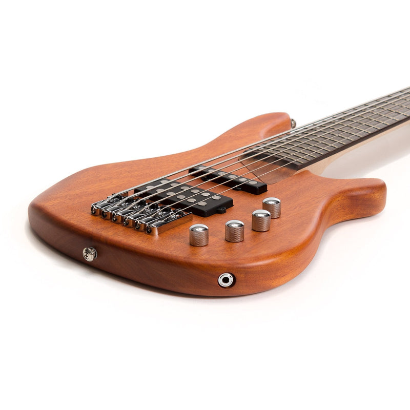 JD-RM6-NST-J&D Luthiers 6-String T-Style Contemporary Active Bass Guitar (Natural Satin)-Living Music