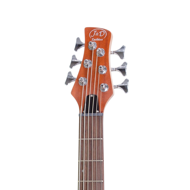 JD-RM6-NST-J&D Luthiers 6-String T-Style Contemporary Active Bass Guitar (Natural Satin)-Living Music
