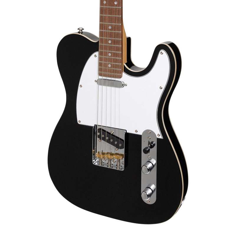 JD-TLAP-BLK-J&D Luthiers Custom TE-Style Electric Guitar (Black)-Living Music