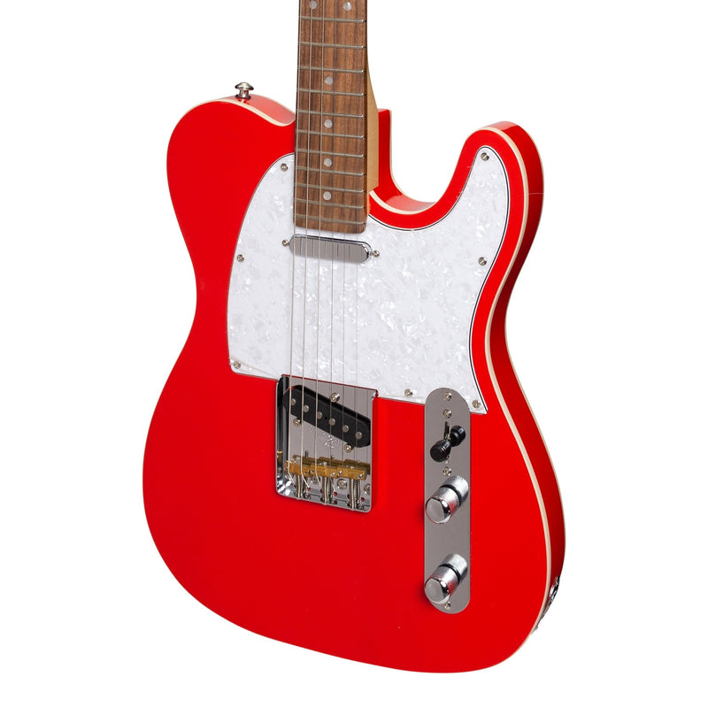 JD-TLAP-RED-J&D Luthiers Custom TE-Style Electric Guitar (Red)-Living Music