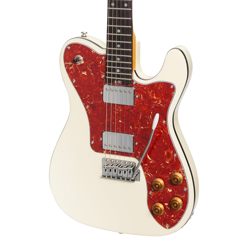 -J&D Luthiers Deluxe TE-Style Electric Guitar (Ivory)-Living Music