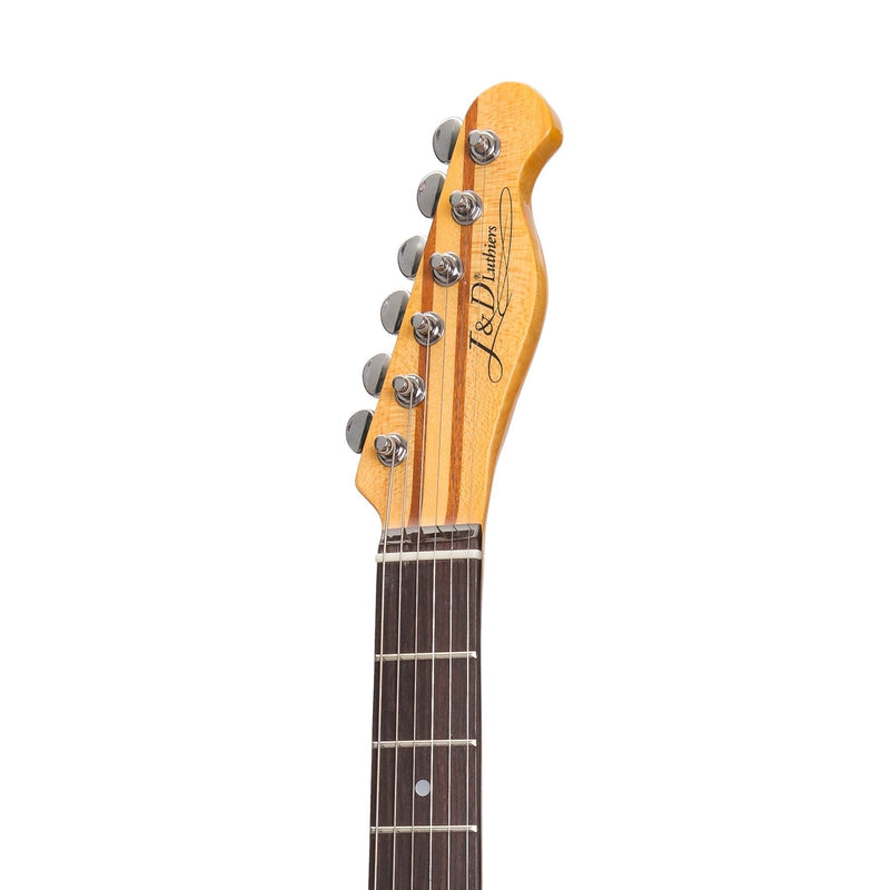 -J&D Luthiers Deluxe TE-Style Electric Guitar (Ivory)-Living Music