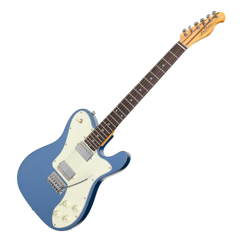 JD-TL12-MBL/MS-J&D Luthiers Deluxe TE-Style Electric Guitar (Metallic Blue)-Living Music
