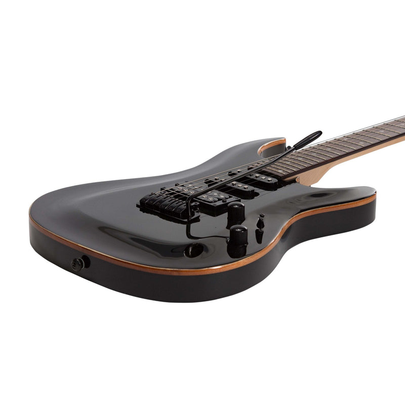 -J&D Luthiers IE9 Contemporary Electric Guitar (Transparent Black)-Living Music