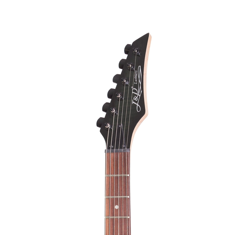 JD-IE9-TBK-J&D Luthiers IE9 Contemporary Electric Guitar (Transparent Black)-Living Music