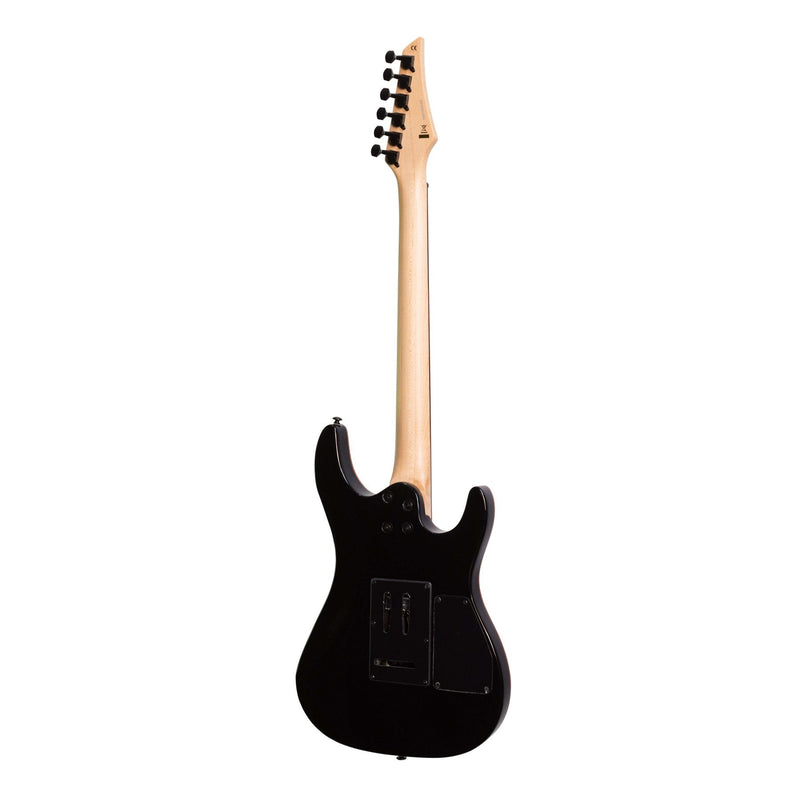 JD-IE9L-TBK-J&D Luthiers IE9 Contemporary Left Handed Electric Guitar (Transparent Black)-Living Music