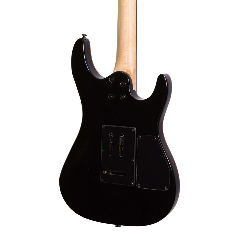 JD-IE9L-TBK-J&D Luthiers IE9 Contemporary Left Handed Electric Guitar (Transparent Black)-Living Music