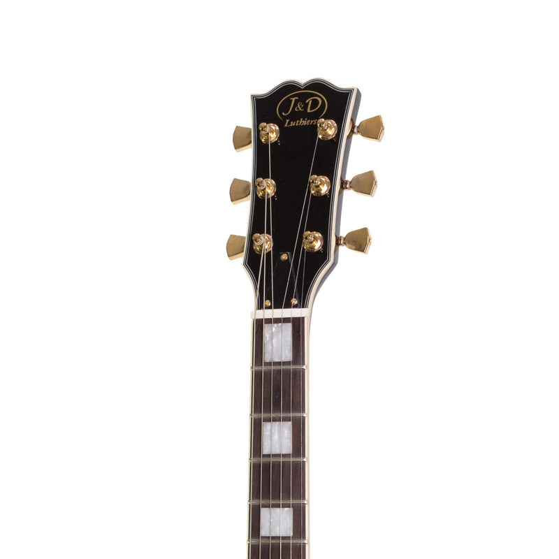 -J&D Luthiers LP-Custom Style Electric Guitar (Black)-Living Music