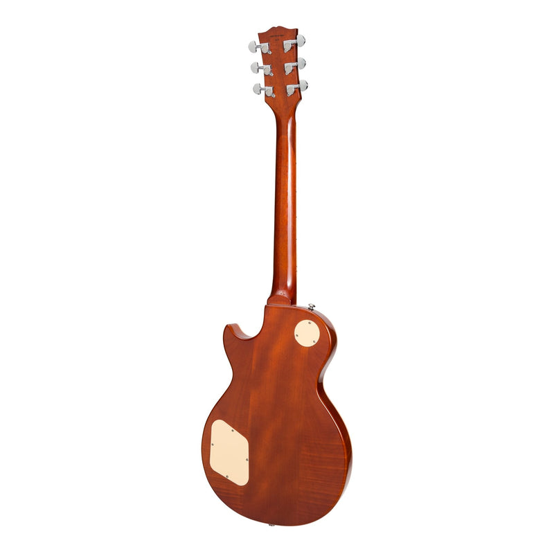 JD-LP2-TA-J&D Luthiers LP-Custom Style Electric Guitar (Transparent Amber)-Living Music