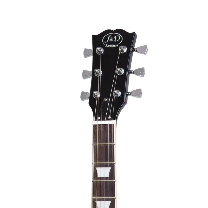 JD-DLP-BLK-J&D Luthiers LP-Style Electric Guitar (Black)-Living Music