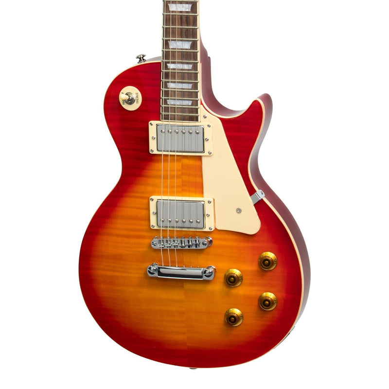 -J&D Luthiers LP-Style Electric Guitar (Cherry Sunburst)-Living Music