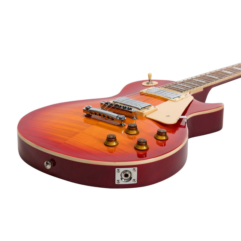 JD-DLP-CSB-J&D Luthiers LP-Style Electric Guitar (Cherry Sunburst)-Living Music