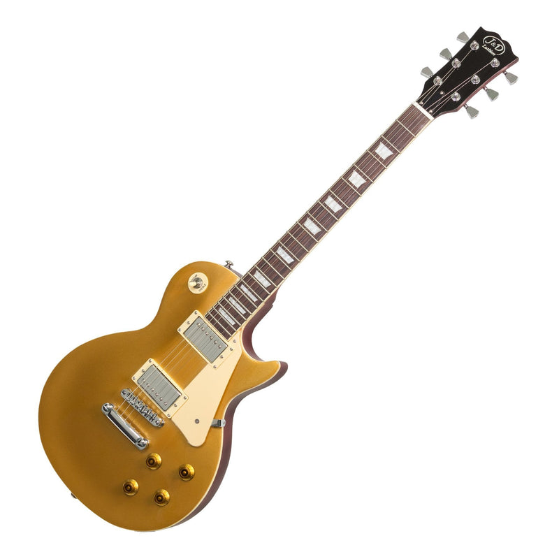 JD-DLP-GLD-J&D Luthiers LP-Style Electric Guitar (Gold Top)-Living Music