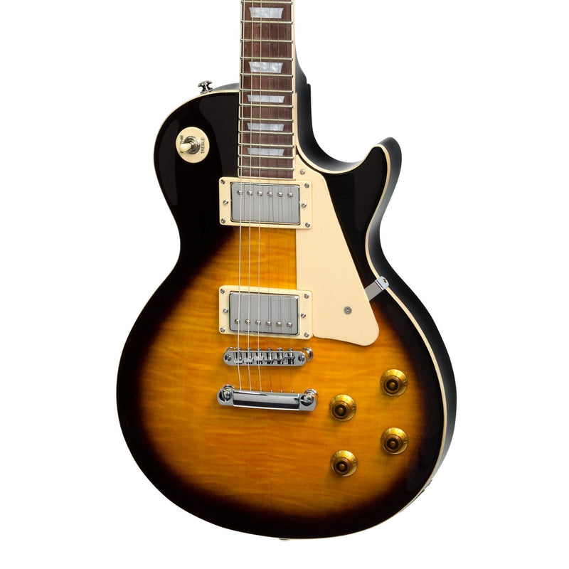 -J&D Luthiers LP-Style Electric Guitar (Vintage Sunburst)-Living Music