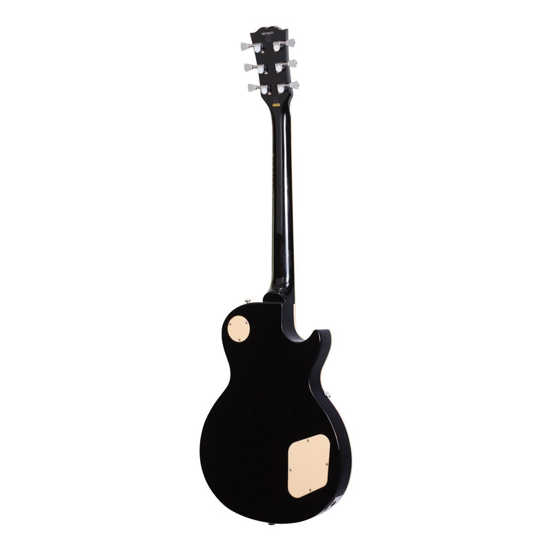 -J&D Luthiers LP-Style Left Handed Electric Guitar (Black)-Living Music