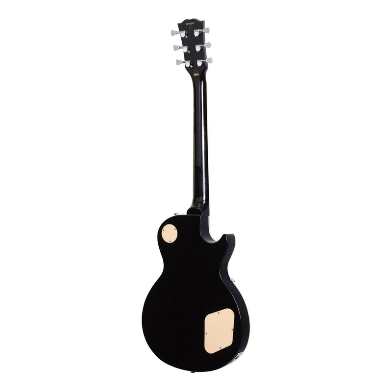 JD-DLPL-BLK-J&D Luthiers LP-Style Left Handed Electric Guitar (Black)-Living Music