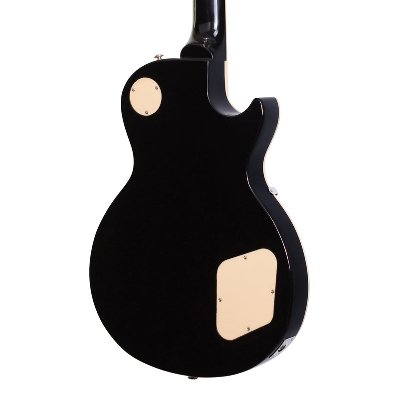-J&D Luthiers LP-Style Left Handed Electric Guitar (Black)-Living Music
