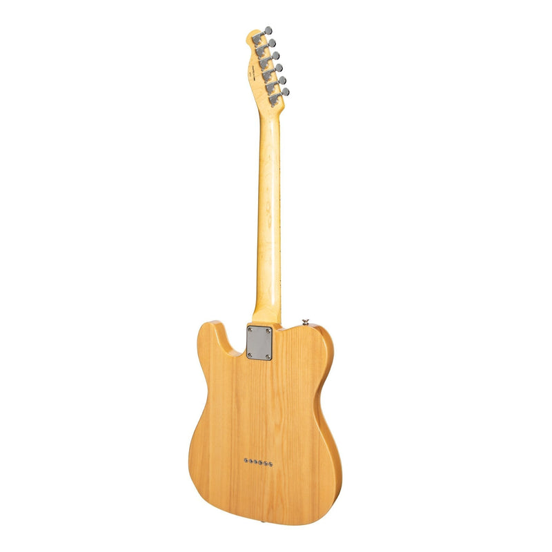 -J&D Luthiers Solid Ash Thinline TE-Style Electric Guitar (Natural Gloss)-Living Music