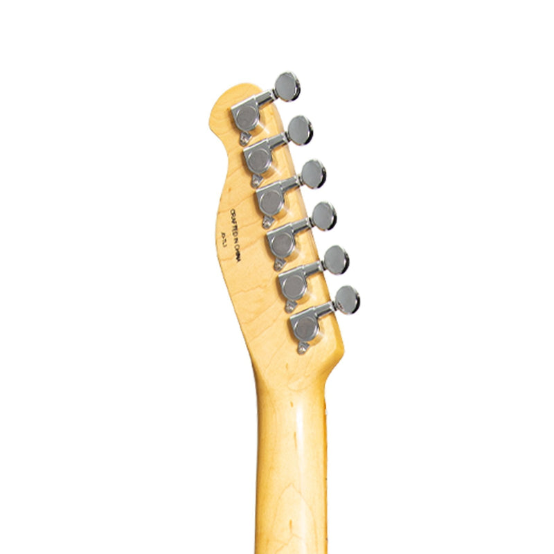 -J&D Luthiers Solid Ash Thinline TE-Style Electric Guitar (Natural Gloss)-Living Music