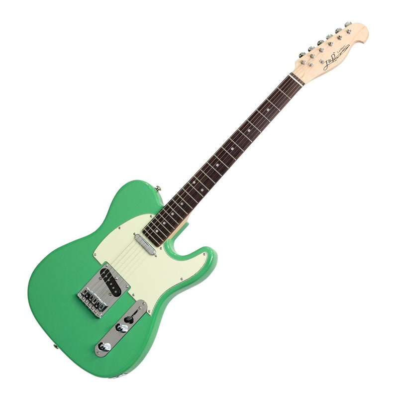 JD-DTL-SFG-J&D Luthiers TE-Style Electric Guitar (Surf Green)-Living Music