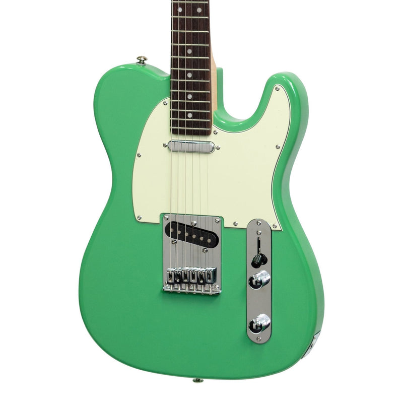 JD-DTL-SFG-J&D Luthiers TE-Style Electric Guitar (Surf Green)-Living Music